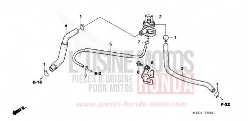 COMMANDE INJECTION D'AIR SOUPAPE FES2505 de 2005